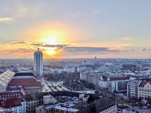 Eine Stadt aus der Vogelperspektive…