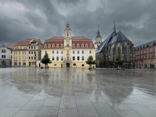 Weißenfels im Regen